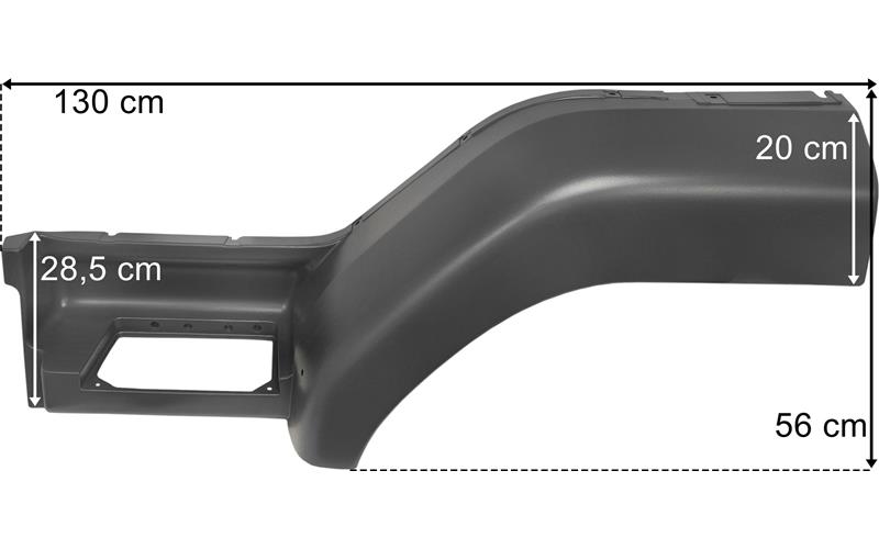 Подножка верхняя корпуса ступенек (металическая) DAF LF