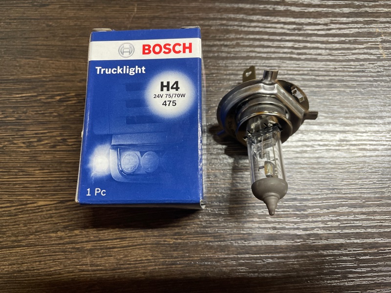 Лампа накаливания галоген H4 7570W 24V P43T