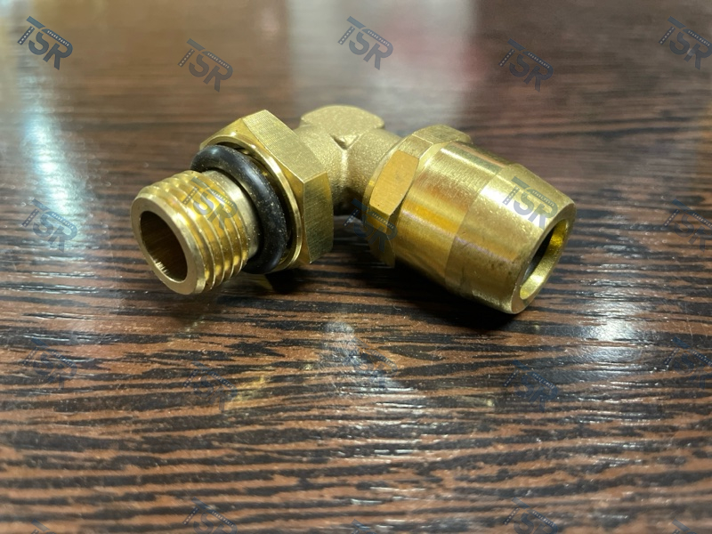 Фитинг пневмоситемы Г-образный М16x1,5d12x1,5 латунь