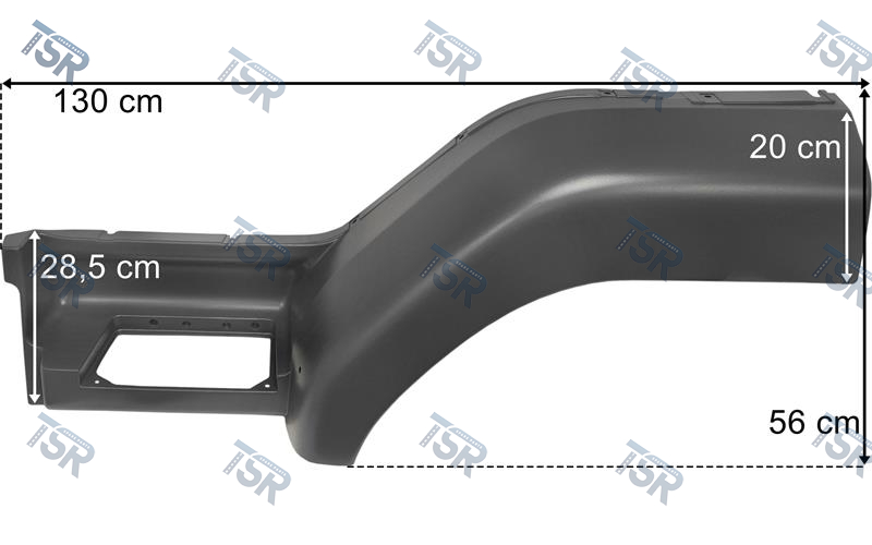 Верхняя ступень левая (LF 12&ndash;15 т, грунтованная) (LF)