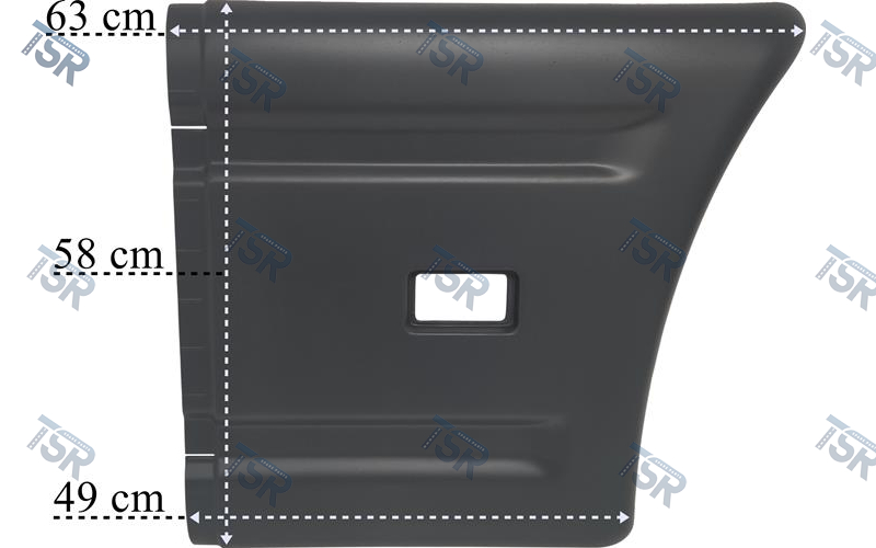 Задняя часть бокового обвеса (левая) (4-series R Cab; 5-series R Cab)