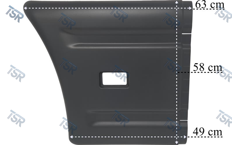 Задняя часть бокового обвеса (правая) (4-series R Cab; 5-series R Cab)