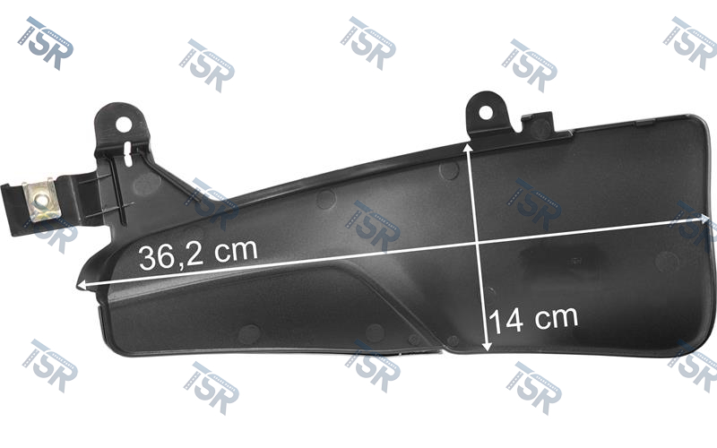 Правая угловая накладка Scania 6 Streamline (хром) (6-series P Cab, 6-series R-G Cab)