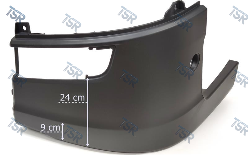 Угол бампера левый (45 см) (7-series с 2017г.)