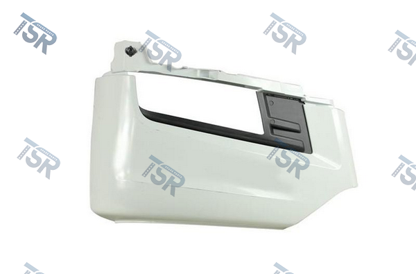 Бампер нижний правый (с отверстиями под ПТФ, серый) (TGS euro-6)