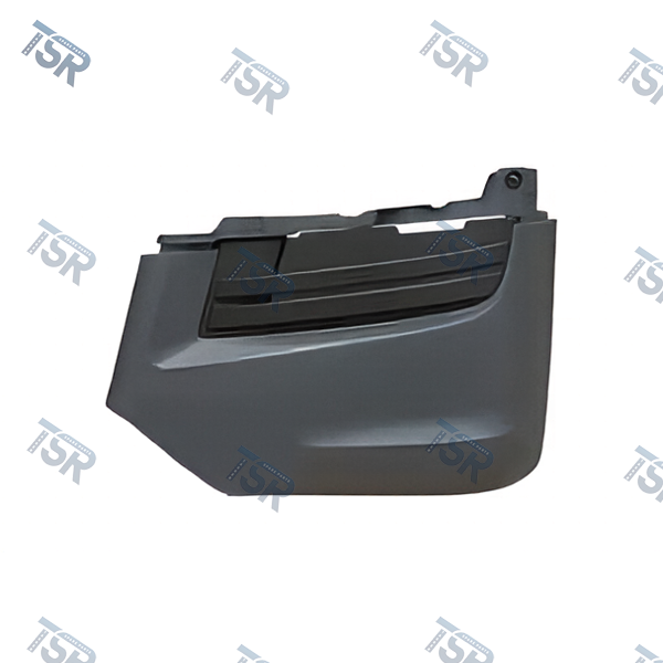 Уголок бампера левый (без отверстия под ПТФ, серый) (TGX euro-6)
