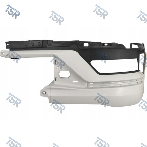 Уголок бампера нижний левый (белый) (TGS TG3 с 2020г.)