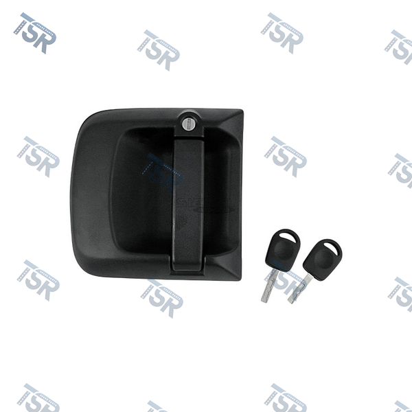 Ручка двери левая в сборе с личинкой и ключами (TGA M-L-LX, TGA XL-XXL, TGL, TGS, TGX euro-6, TGX)