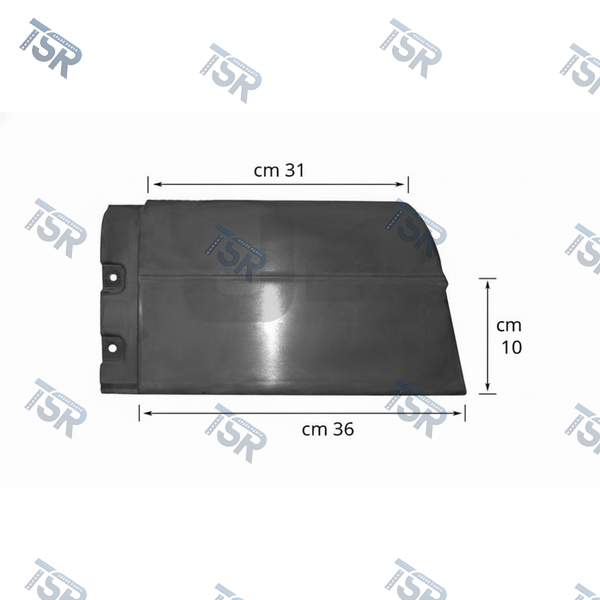 Расширитель брызговика левый, короткий 36 см (TGL, TGM)