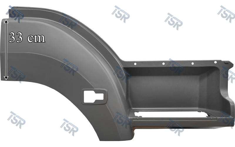 Крыло-ступень правое серое (строительная серия) (AXOR MP1, AXOR MP2)