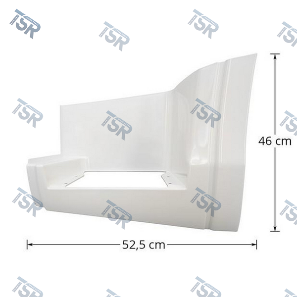 Ступень левая 46 см (белая) (S-WAY)