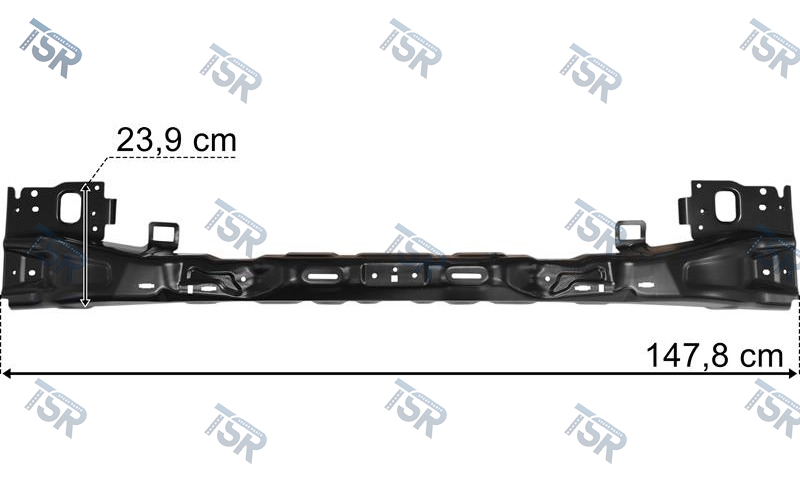 Балка переднего бампера внутренняя центральная
