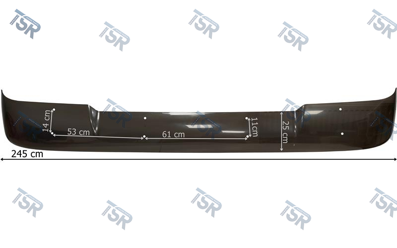 Солнцезащитный козырек тонированный DAF (XF105, XF95 euro-3)