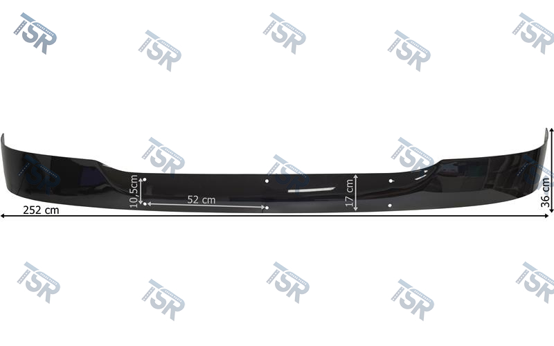 Солнцезащитный козырек (2390х205 мм) DAF (XF105) SUPER SPACE CAB