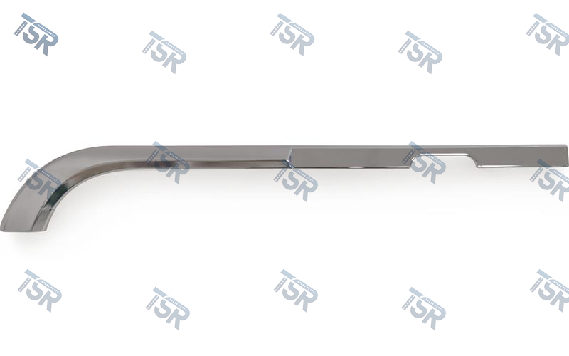 Правая серебристая накладка нижнего бампера (CF с 2013г., XF106)