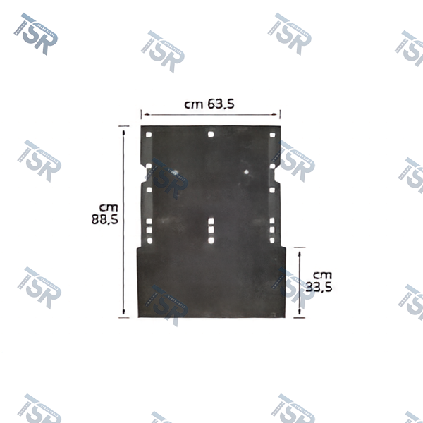 Брызговик резиновый 88,5 ? 63,5 ? 33,5 (FH2, FM2, FH3, FM3)