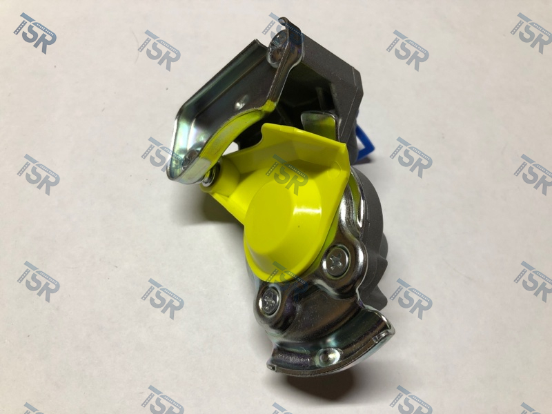 Головка соединительная 22мм желтая без клапана